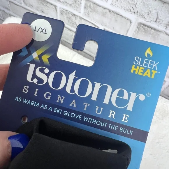 NWT ($54)🤩 |•ISOTONER•| Touch Screen Smart Dri Sleek Heat Gloves L/XL - Picture 4 of 8
